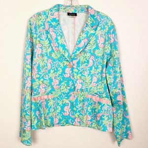 Wildlife New York Seahorse Blazer Large- Lilly Pulitzer vibes